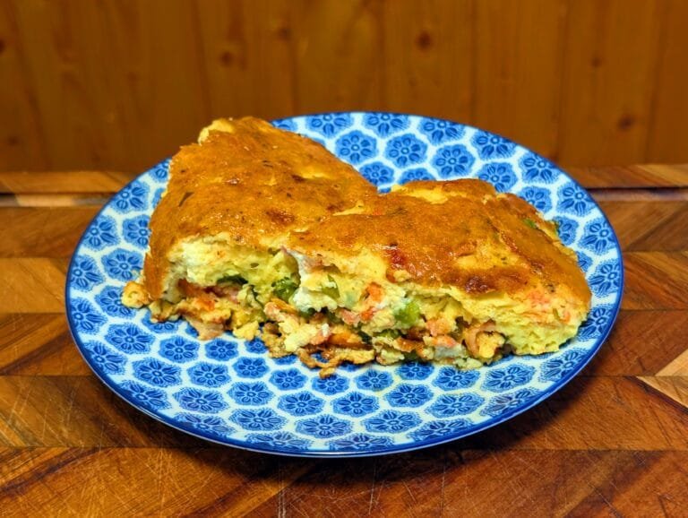 Bacon & Pea Frittata [Frittata di Bacon e Piselli] Denis Elas