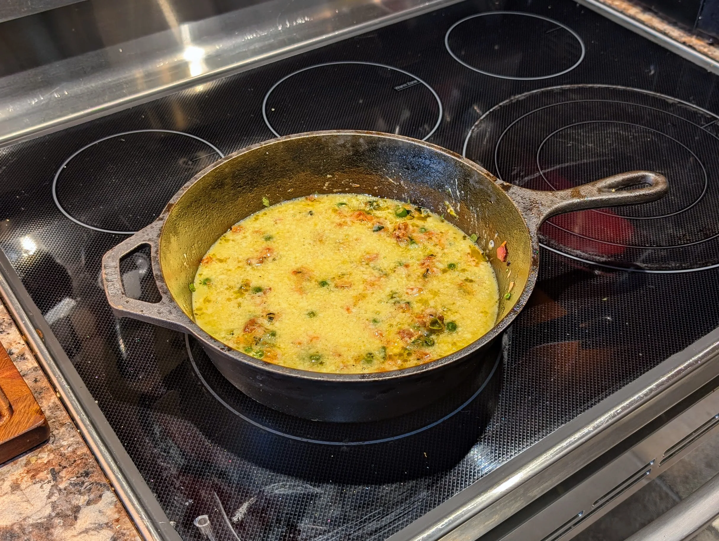 Bacon & Pea Frittata [Frittata di Bacon e Piselli] Denis Elas