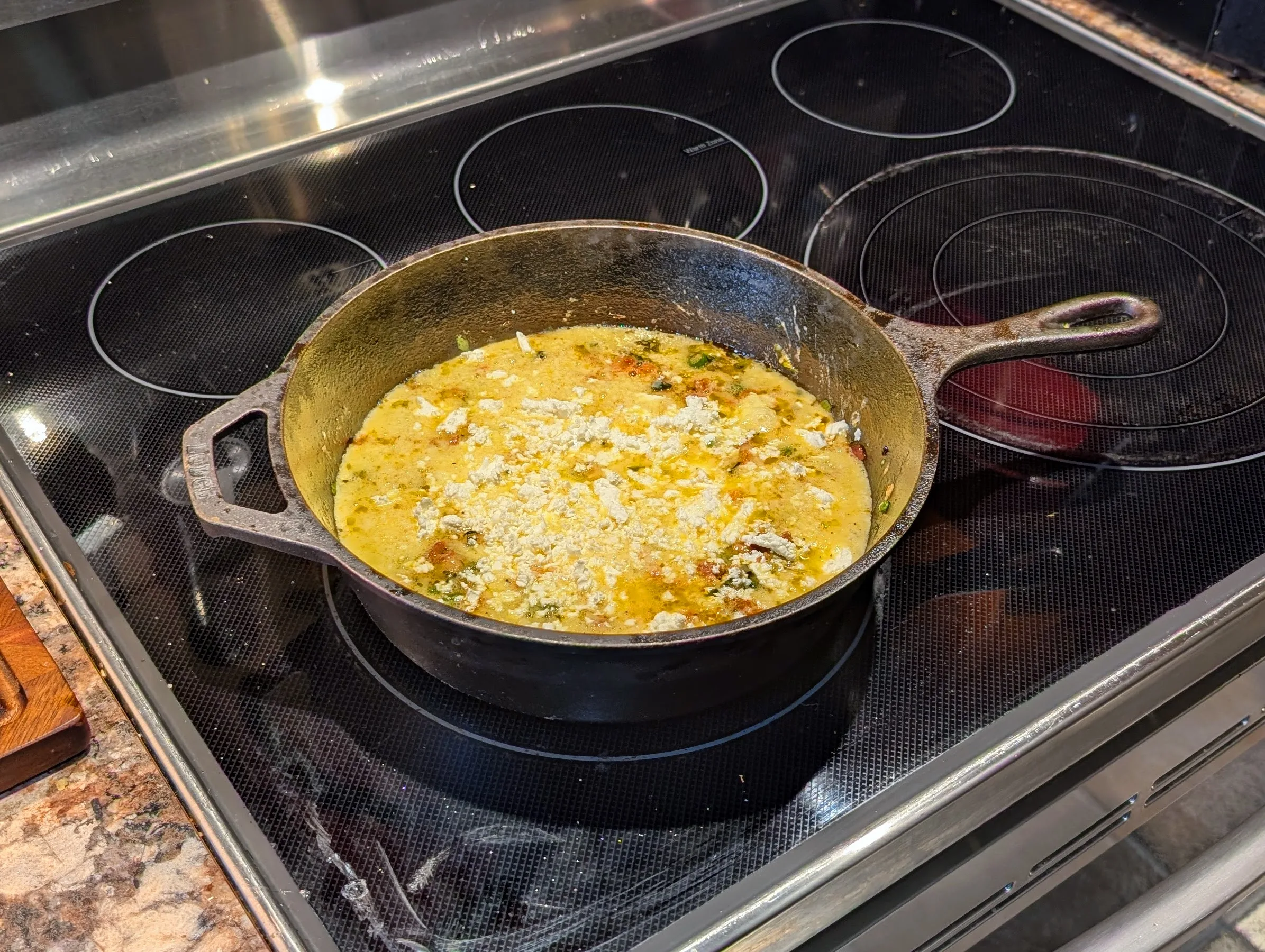 Bacon & Pea Frittata [Frittata di Bacon e Piselli] Denis Elas