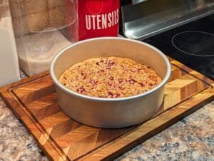 Raspberry Crumble Tart [Tarte crumble aux framboises]