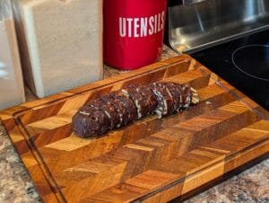 Romanian Biscuit Salami [Salam de biscuiti]