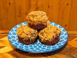 Chocolate Streusel Pecan Muffins [Muffins au chocolat et aux pacanes]