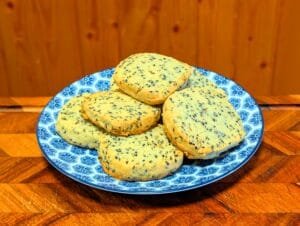Japanese Black Sesame Cookies [日本の黒ゴマクッキー]
