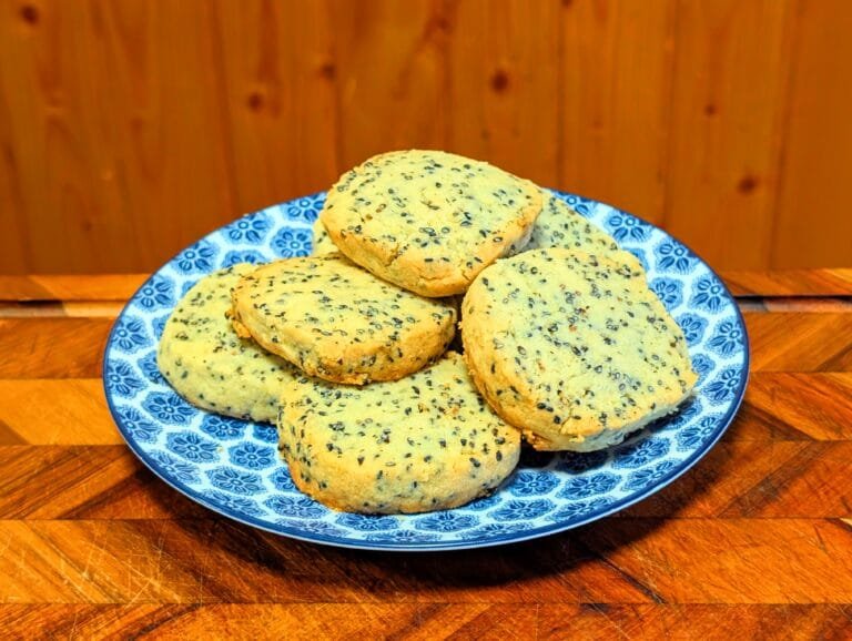 Japanese Black Sesame Cookies [日本の黒ゴマクッキー]
