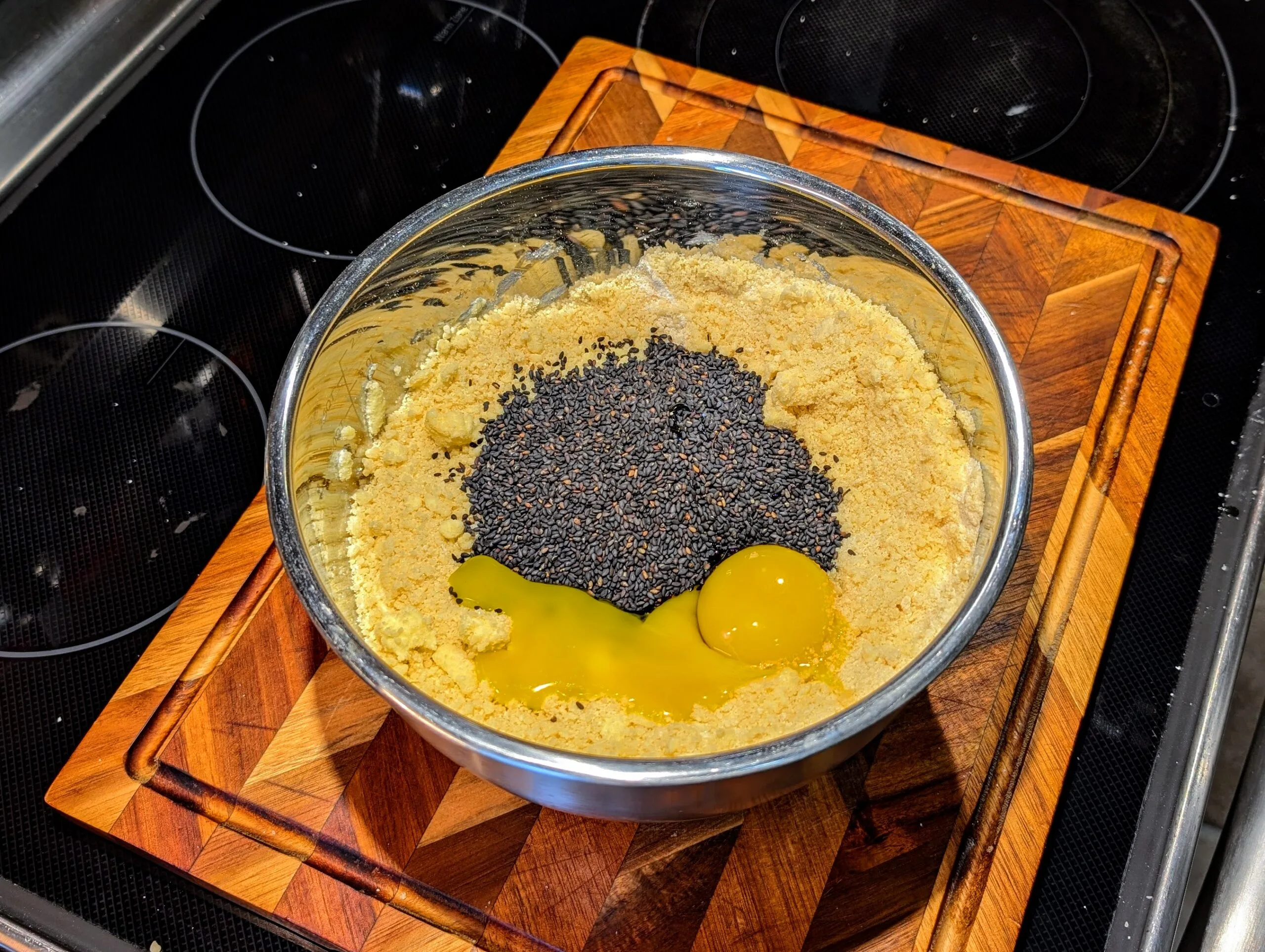 Japanese Black Sesame Cookies [日本の黒ゴマクッキー]