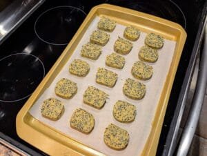 Japanese Black Sesame Cookies [日本の黒ゴマクッキー]