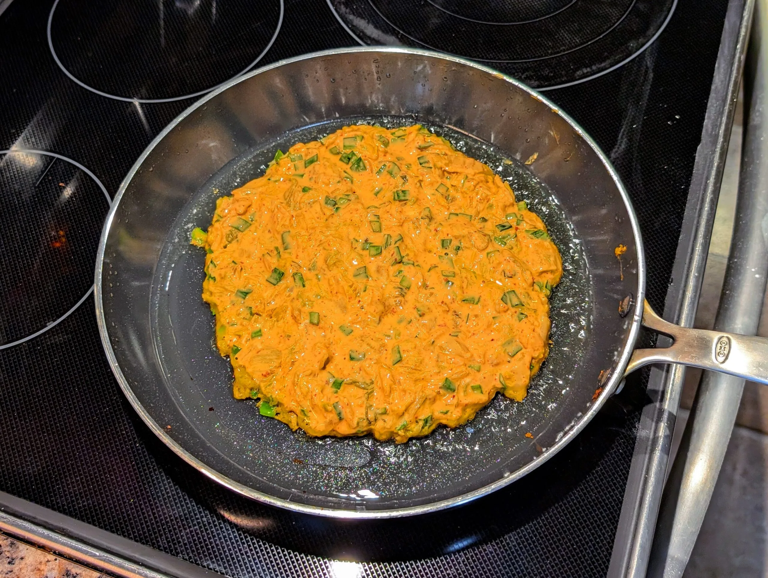 Korean Kimchi Pancake (Kimchijeon) [김치전]