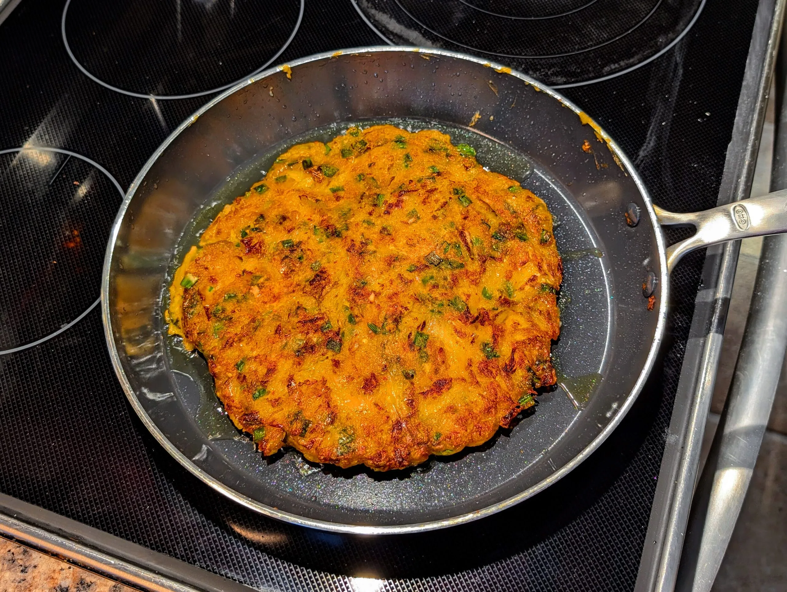 Korean Kimchi Pancake (Kimchijeon) [김치전]