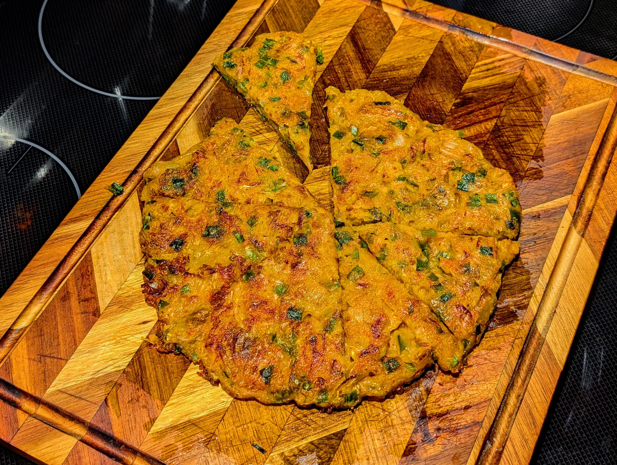 Korean Kimchi Pancake (Kimchijeon) [김치전]