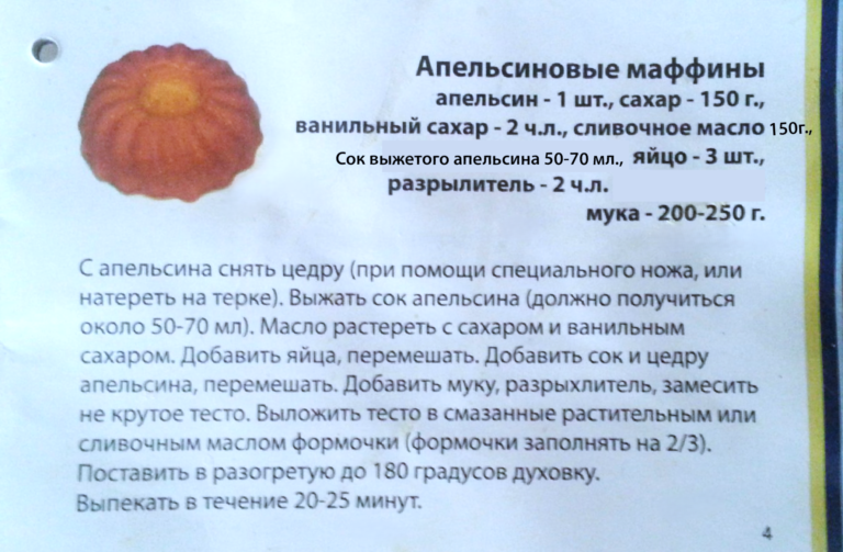 The original scanned Russian magazine recipe for traditional cupcakes, known as Keksiki, which served as the inspiration for Ulyana’s Lemon Cupcakes.